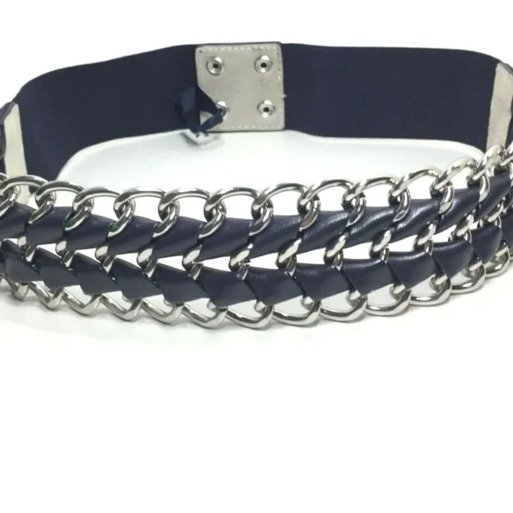 White House Black Market Wide Chain Cinch Snap Belt